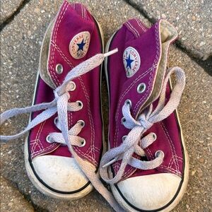 Converse Kids' Magenta High-Top Sneakers